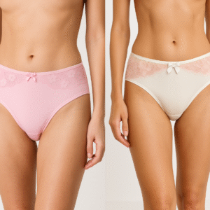 LuxeLace Seamless High-Waist Panties – 2-Piece Set